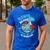 I Love My Dad Rawr Dinosaur Fathers Day Dino Toddler Boy Men's Casual T-Shirt Royal Blue