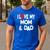 I Love My Mom & Dad Celebrate Family Mother Father Men's Casual T-Shirt Royal Blue