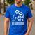 Loved By A Rescue Dog Foster Mom Rescue Dad Men's Casual T-Shirt Royal Blue