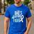 Lung Cancer Dad Ribbon Men's Casual T-Shirt Royal Blue