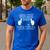 The Man Behind The Bump Baby Shower Shirts For Mom And Dad Men's Casual T-Shirt Royal Blue