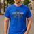 Man Of God Husband Dad Grandpa Cross Christian Men's Casual T-Shirt Royal Blue