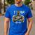 I Am Man King Powerful Dad Afro Melanin Men's Casual T-Shirt Royal Blue