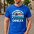Man's Pickleball Dad Like A Regular Dad But Cooler Men's Casual T-Shirt Royal Blue