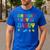 Master Builder Birthday Boy's Daddy Building Bricks Blocks Men's Casual T-Shirt Royal Blue