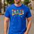 Master Builder Dad Birthday Boy Building Bricks Blocks Daddy Men's Casual T-Shirt Royal Blue