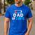 Matching Father's Day Low Battery Dad Of 3 Boys Men's Casual T-Shirt Royal Blue