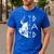 Men Celtic Norse Mythology Viking Dad Men's Casual T-Shirt Royal Blue