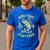 Men Here-Fishy Bass Fish Dad Fishing From Daughter Son Men's Casual T-Shirt Royal Blue