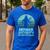 Mermaid Security Vintage Birthday Party Dad Father Day Men's Casual T-Shirt Royal Blue