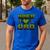 Miner Dad Birthday Boy Party Video Gamer Pixel Men's Casual T-Shirt Royal Blue