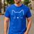 Minimalist Cat Mom Cat Dad Men Kids Women Cat Men's Casual T-Shirt Royal Blue