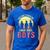 Mom Of 3 Boys Dad I Have Three Boys Dad Of 3 Boys Mom Of 3 Men's Casual T-Shirt Royal Blue