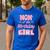 Mom And Dad Of The Birthday Girl Coquette Family Matching Men's Casual T-Shirt Royal Blue