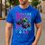 Monster Truck Dad Family Matching Shirt Truck Lovers Men's Casual T-Shirt Royal Blue