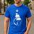 Moon And Astronaut Dad And Baby Space For Father's Day Men's Casual T-Shirt Royal Blue