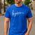 Musical Notes Music Dad Text In Treble Clef T-Shirt T-Shirt Men's Casual T-Shirt Royal Blue