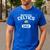 NBA Boston Celtics Dad Arched Team Logo Men's Casual T-Shirt Royal Blue