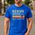 Nerdy Dads Build Character Retro Fathers Day Daddy Papa Men Men's Casual T-Shirt Royal Blue