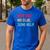 New Dad No Clue Send Help Vintage Men's Casual T-Shirt Royal Blue