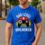 New Dad Shirt Dad Level 4 Unlocked For 4 Kids Gaming Men's Casual T-Shirt Royal Blue