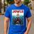 Newfoundland Dog Newfie Lab Jowls Burger Dog Mom Dad Men's Casual T-Shirt Royal Blue
