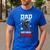 Ninja Favor Shirt For Men Dad Of The Birthday Boy Men's Casual T-Shirt Royal Blue