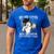Not Now Kitten Daddy Increasing Shareholder Value Alpha Wolf Men's Casual T-Shirt Royal Blue