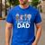 NUTCRACKER DAD Fun Christmas Ballet Parent Meme Men's Casual T-Shirt Royal Blue NUTCRACKER DAD Fun Christmas Ballet Parent Meme Men's Casual T-Shirt Royal Blue