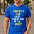 Theodore's Dad Text Men Boys Men's Casual T-Shirt Royal Blue