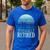 Ofishally Retired Fishing Retro Retirement Dad Men Men's Casual T-Shirt Royal Blue Ofishally Retired Fishing Retro Retirement Dad Men Men's Casual T-Shirt Royal Blue