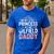 Oilfield Dad Oilfeild My Daddy Works In The Oilfield Men's Casual T-Shirt Royal Blue