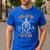 Old's Gym Logo Workout Dad Grandpa Weightlifting Old Men Gym Men's Casual T-Shirt Royal Blue