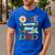 One Happy Dad Camper 1st Birthday Boy Camping Bear Men's Casual T-Shirt Royal Blue