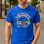 One Happy Dad First Birthday Camping Matching Family Party Men's Casual T-Shirt Royal Blue