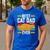 Orange Cat Best Cat Dad Ever Orange Tabby Cat Men's Casual T-Shirt Royal Blue