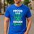 Organ Donation Green Ribbon Proud Dad Of An Organ Donor Men's Casual T-Shirt Royal Blue