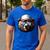 Papa Bear Face Cool Dad Style Retro Fathers Day Daddy Bear Men's Casual T-Shirt Royal Blue