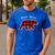 PAPA Bear Men Red Plaid Christmas Pajama Family Dad Small Men's Casual T-Shirt Royal Blue