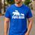 Papa Bear Two Cubs Shirt Daddy Bear Twin Tshirt Papa 2 Kids Men's Casual T-Shirt Royal Blue