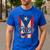 Papi Puerto Rican Dad Puerto Rico Pride Boricua Father's Day Men's Casual T-Shirt Royal Blue