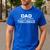 Parenting Dad Of A Threenager Men's Casual T-Shirt Royal Blue