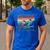 Got Passed By My Daughter Skiing Dad Men's Casual T-Shirt Royal Blue