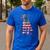Patriotic Pitbull American Flag 4th Of July Dog Pitbull Dad Men's Casual T-Shirt Royal Blue