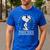 Peanuts Snoopy Cool Dad Men's Casual T-Shirt Royal Blue