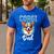 Pembroke Welsh Corgi Corgi Dad Men's Casual T-Shirt Royal Blue