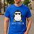 Penguin Papa Father's & Cute Dad Men's Casual T-Shirt Royal Blue Penguin Papa Father's & Cute Dad Men's Casual T-Shirt Royal Blue