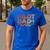 Pilot Dad Art For Men Father Aviation Airplane Pilot Men's Casual T-Shirt Royal Blue