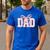 Pink Bow Dad Dad Life Best Dad Ever Father's Day Tees Men's Casual T-Shirt Royal Blue