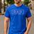 Pink Dad Est 2026 Logo Father 2026 Loading New Dad 2026 Men's Casual T-Shirt Royal Blue